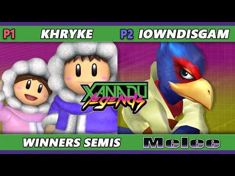 Xanadu Legends Top 8 - Khryke (Ice Climbers, Marth) Vs. Iowndisgam (Falco) Smash Melee - SSBM