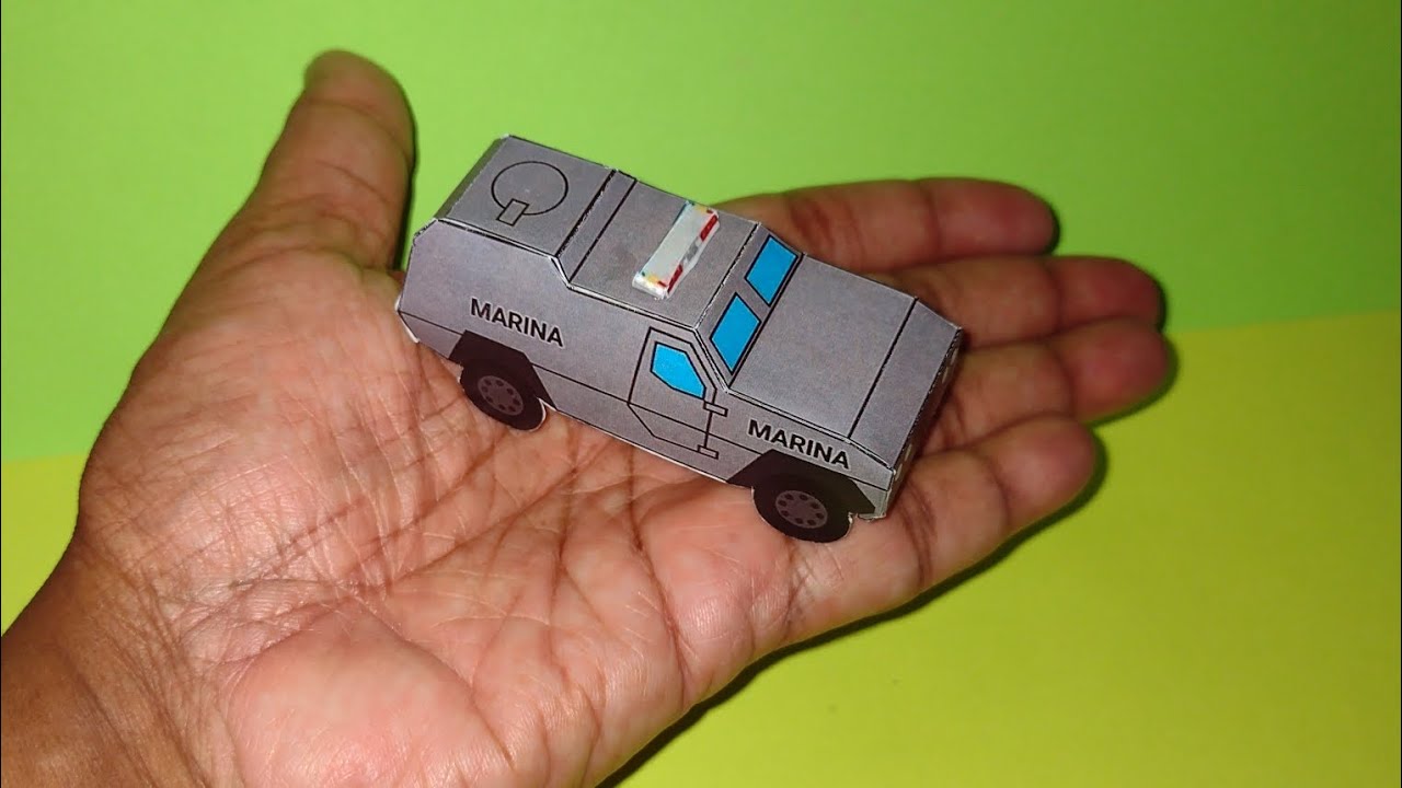 DIY Printable Paper Car Armoured Vehicle Papercraft