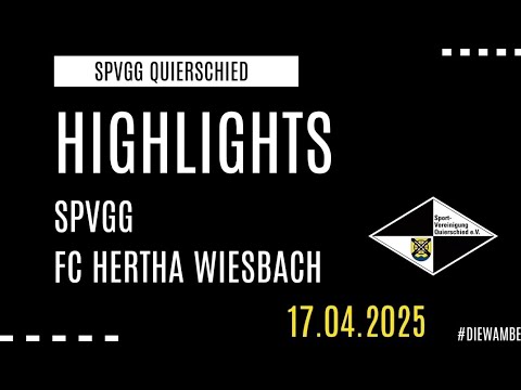 29. Spieltag Schröder-Liga Saar Spvgg Quierschied - FC Hertha Wiesbach 4:2