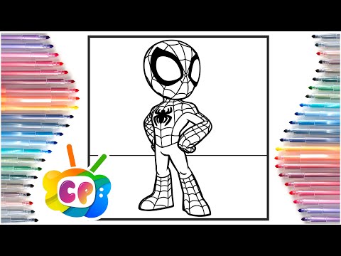 Spidey coloring book / Spidy and his amazing friends / Elektronomia - Sky High