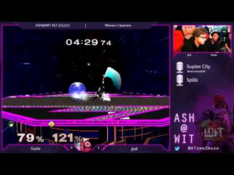 Melee Winner's Quarters ASH@WIT 6/12/15 - Sizzle (Marth) vs jpal (Sheik)