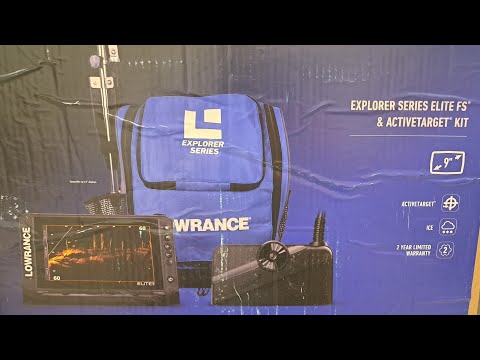Lowrance Explorer Series Active Target Ice Fishing Bundle Unboxing