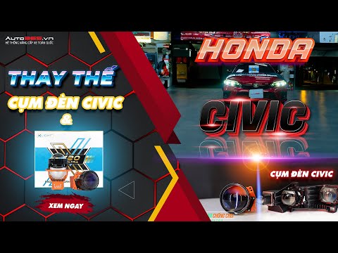 Honda Civic nâng cấp cụm đèn liền pha và X-Light V20 Ultra