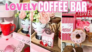 LOVELY - COFFEE BAR STATION - TALK THROUGH, VLOG STYLE - DECORATE WITH ME
