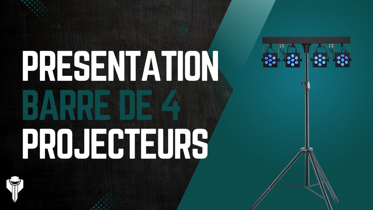 BARRE DE 4 PROJECTEURS LED