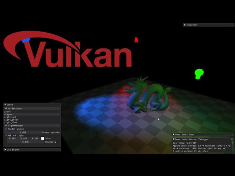Multiple light sources - Luz Engine (Vulkan/C++) #10