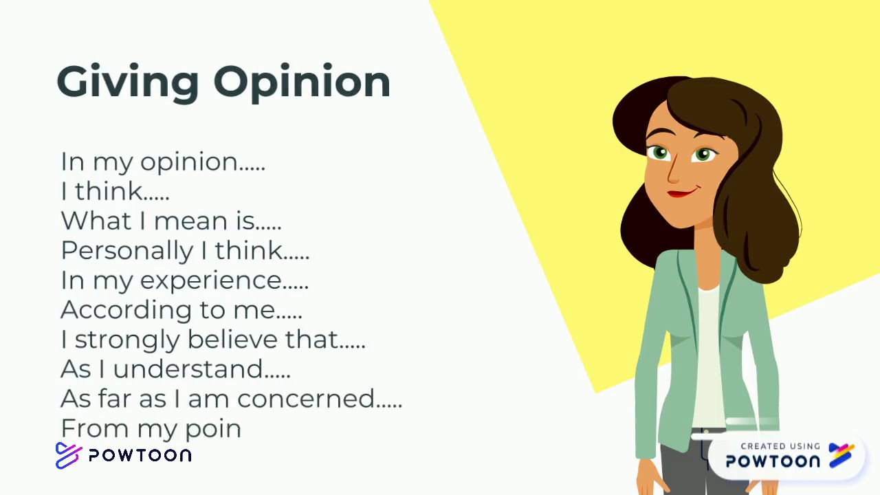 Asking and Giving Opinion