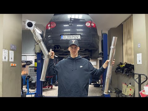 AM MONTAT DOWNPIPE PE GTI!-se aude GENIAL!🤯
