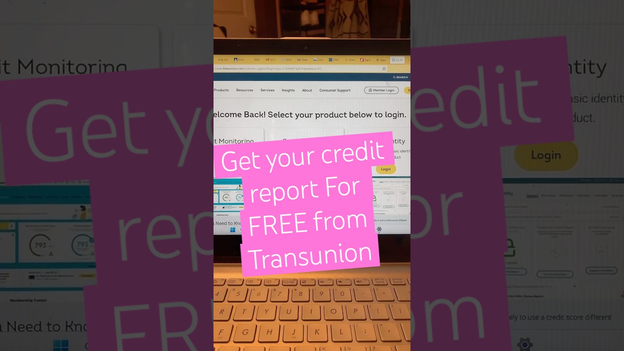 How to order your credit report free #credithelp #creditreport #transunion #creditcarddebt