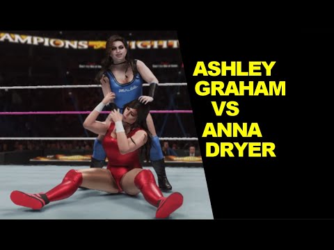 WWE 2K19 Ashley Graham vs Anna Dryer - Knockout Match