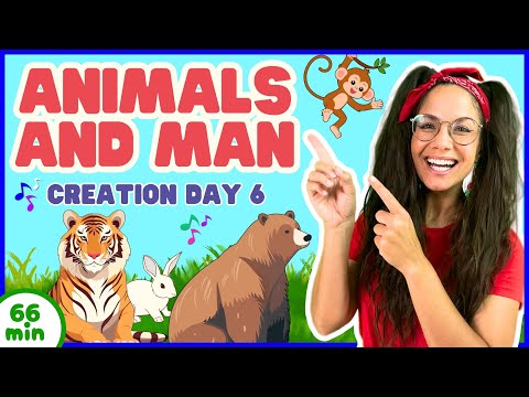 God Made Animals and Humans | Creation Story, Songs for Kids and Toddlers with Jingle Jacqui