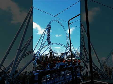 #bluefire  iconic launch & inversions! 💙🔥 Would you ride? 🎢 #RollerCoaster #ThemePark #europapark