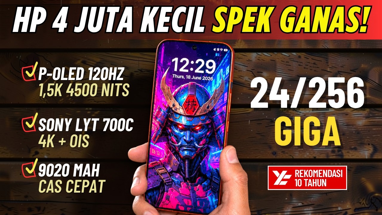 5 Rekomendasi HP 4 JUTAAN TERBAIK [4 - 4,5 JUTA] Juni 2026