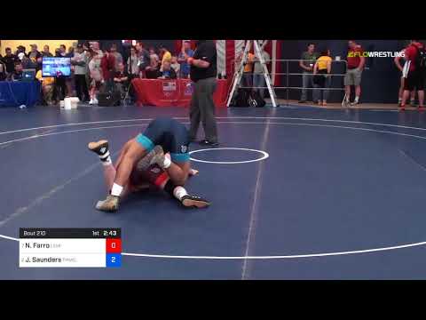 2018 FS WTT Challenge/UWW Juniors 61 3rd Place - Nick Farro (Lehi) Vs. Joshua Saunders (TMWC).mp4