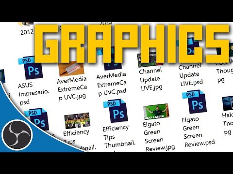 OBS Studio 133 - How to use Graphics & Templates in OBS - Stream Graphics Tutorial & Twitch Panels!