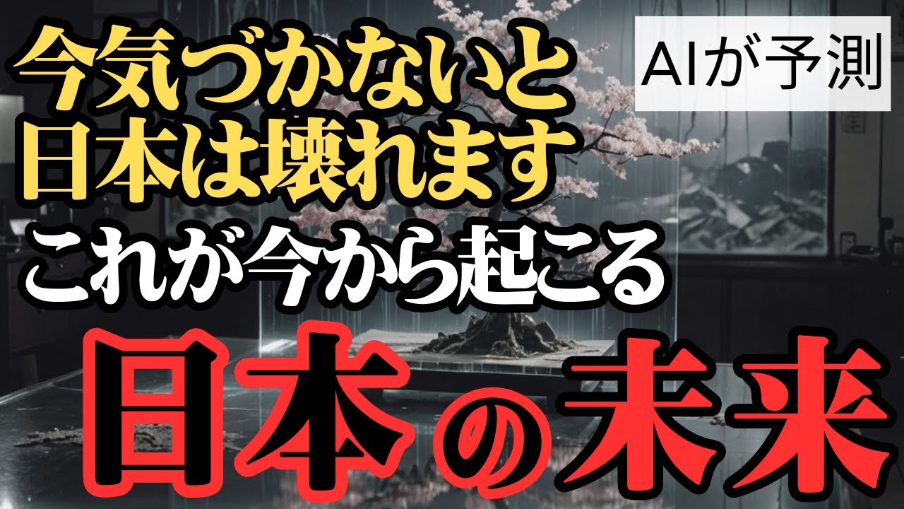【日本の未来予測】AIが予測！ ~日本は外国人による支配国に。気づかなければ壊れていく~
