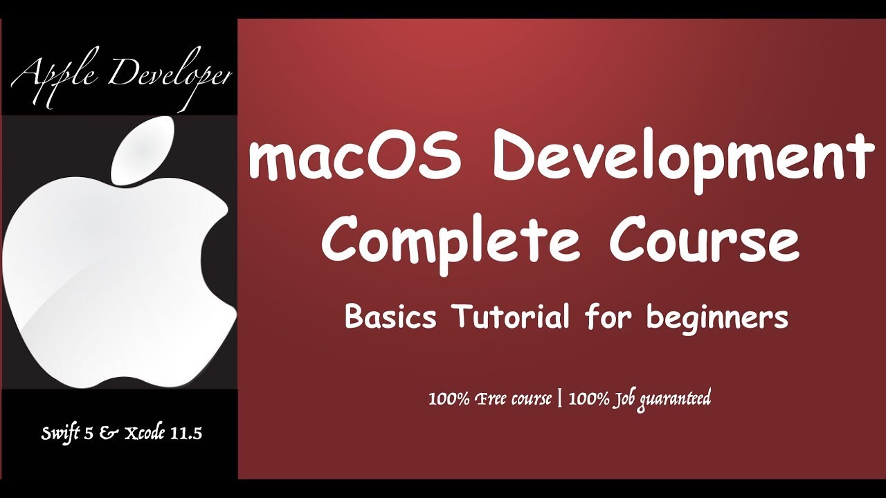 macOS Development Complete Course  - Basic tutorial for beginners-Episode1