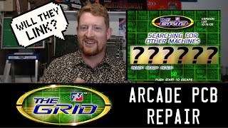 Arcade PCB Repair - The Grid is sooo 2000s it uses.. FIREWIRE!