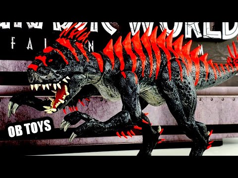 CUSTOM MATTEL E750 SCORPIUS REX MAX LEVEL 40 GLOW IN THE DARK | OB TOYS JURASSIC WORLD TOY DINOSAUR