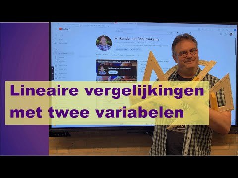 vwo AC 3.2 B Lineaire vergelijkingen met twee variabelen