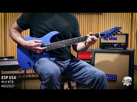 ESP USA M-II NTB | Mahogany Body / Maple Neck Thru | EMG 85X / 81X | #US25227