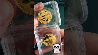 Monedas Oro Panda Bullion #pablini #plata #gold #oro #bullion #silver #panda #numismatica