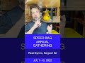 SPEED BAG ANNUAL GATHERING 2022 – OFFICIAL EVENT AGENDA