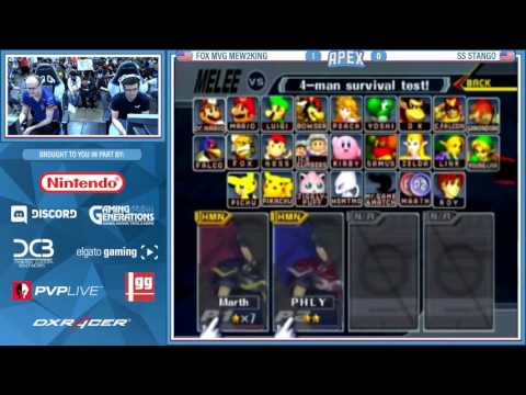 Apex 2016: SSBM Top 8 :ECHO|MVG Mew2King Vs. SS Stango