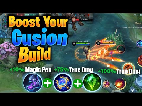 THIS ITEM WILL BOOST YOUR GUSION DAMAGE INSTANTLY ! Gusion best build 2022 | Gusion gameplay