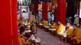 preview picture of video 'Buddhist Monks Chanting, Bodh Gaya'