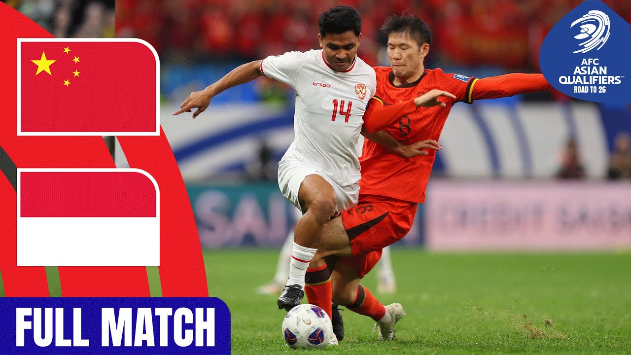 LIVE 🔴  China PR vs. Indonesia | AFC Asian Qualifiers™ Road to 26