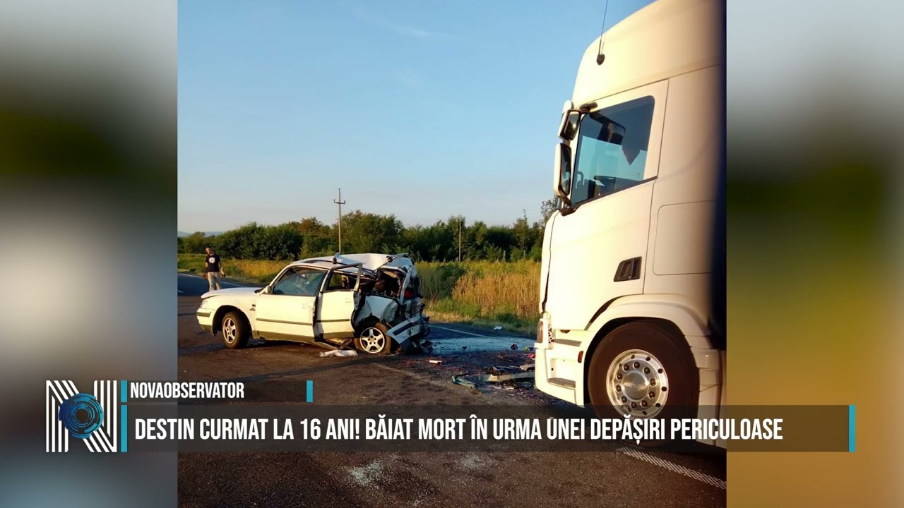 Destin curmat la 16 ani! Băiat mort în urma unei depășiri periculoase