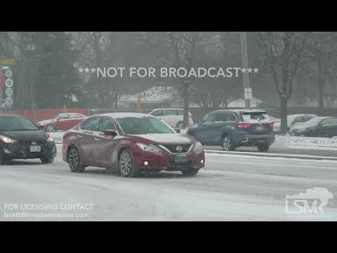 12-29-2017 Madison, WI - Winter Snow Storm Slows Travel
