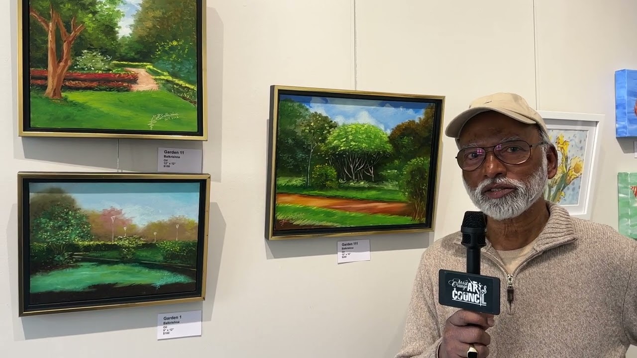 Balkrishna Discusses His Newest Artwork at the West Orange Art Gallery, West Orange, NJ