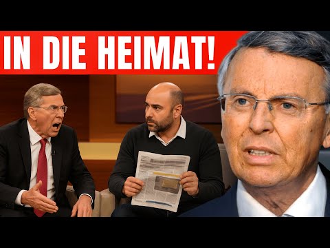 Plötzlich wird Jammer-AusIänder von Bosbach zurechtgewiesen!