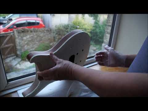 Coban Guitars PRS Diy kit build. 1st coat of Tru-Oil on the body