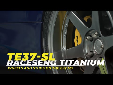 Titanium Raceseng wheel studs and TE37-SL install on the E92 M3