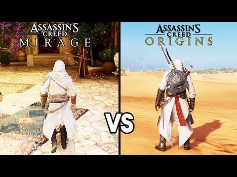 Assassin's Creed Mirage vs Origins - Early Gameplay Comparison