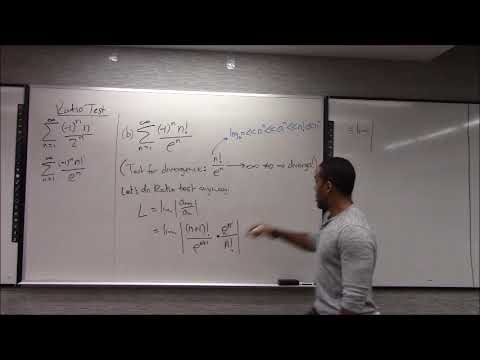 Math 1207-R04 Lecture 22 - The Ratio and Root Tests; How to approach series: Strategy