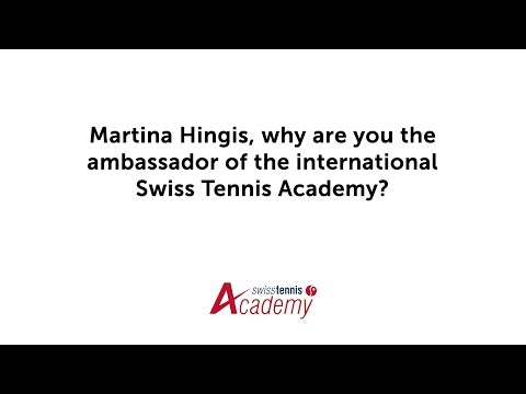 Martina Hingis - Ambassador of the international Swiss Tennis Academy