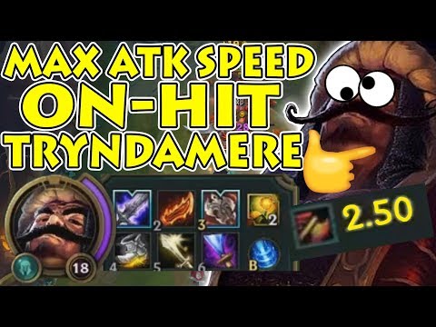 THIS MAX ATTACK SPEED ON-HIT TRYNDAMERE BUILD IS ACTUALLY AMAZINGLY AVERAGE! [Patch 7.19]