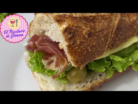 Baguette de JAMÓN SERRANO | Fácil y Delicioso 🥖🧀🥬🥪
