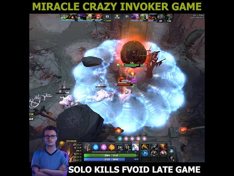 NIGMA MIRACLE FAST HANDS INVOKER SOLO KILLS FACELESS VOID LATE GAME (feat. MC Treant)