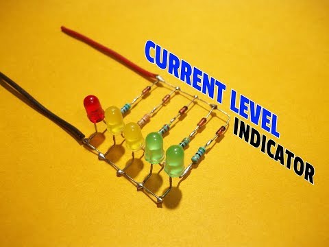 12 Volt Battery Current Level Indicator..Simple 12 Volt Battery Charging Level Indicator... Video