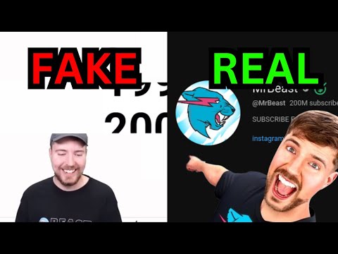 MrBeast Hitting 200 Million Subscribers (Fake VS Real)