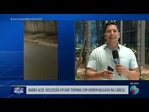 Discussão em bar termina com homem baleado na cabeça em Barro Alto