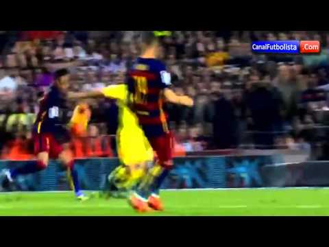 Neymar um mega Golaço - Barcelona 3 x 0 Villarreal