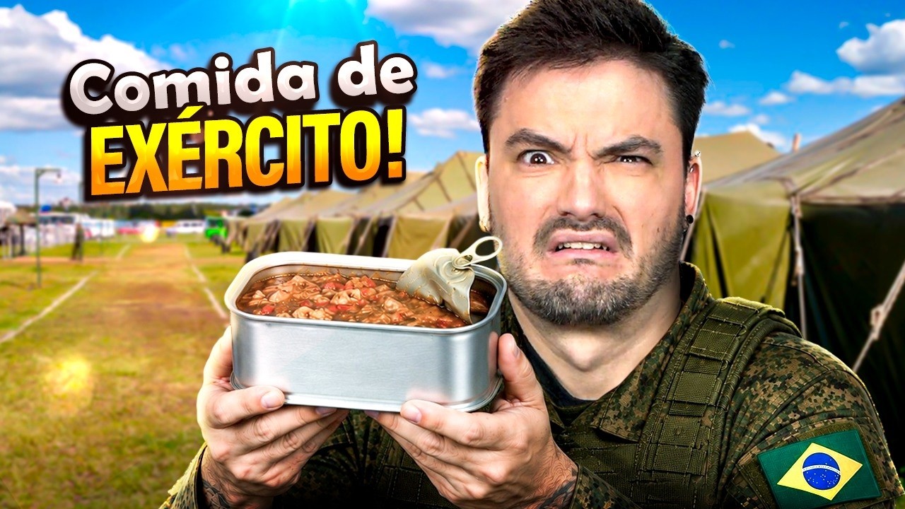 EXPERIMENTEI AS COMIDAS DO EXÉRCITO (SOBREVIVÊNCIA)