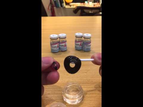 22mm black sclera contacts with 14mm contacts