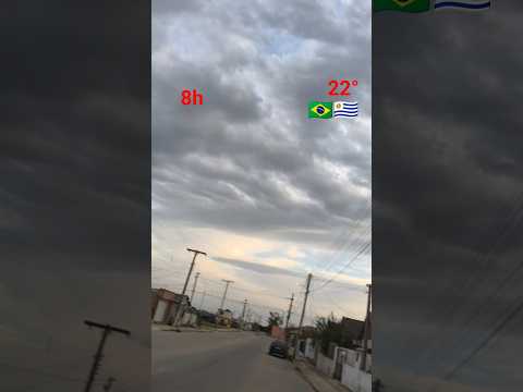 Tempo fechado na fronteira ☁️ em Jaguarão RS #inverno #tempofechado #nuvenscarregadas #sextou